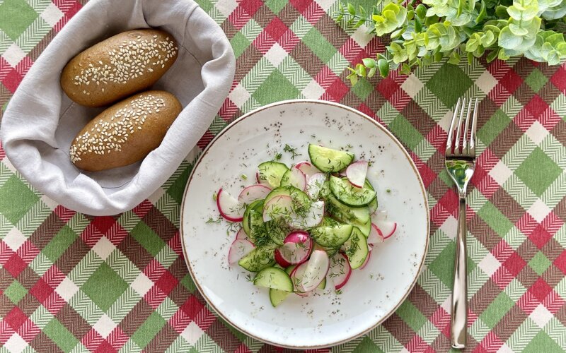 Салат весенний с маслом