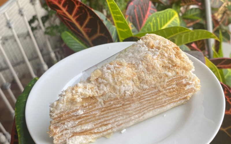 Торт «Наполеон» на кокосовом молоке