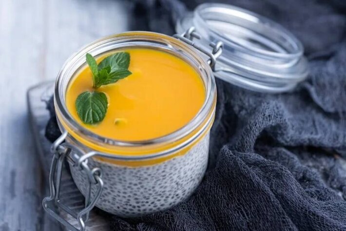 Пудинг с семенами Чиа и манго