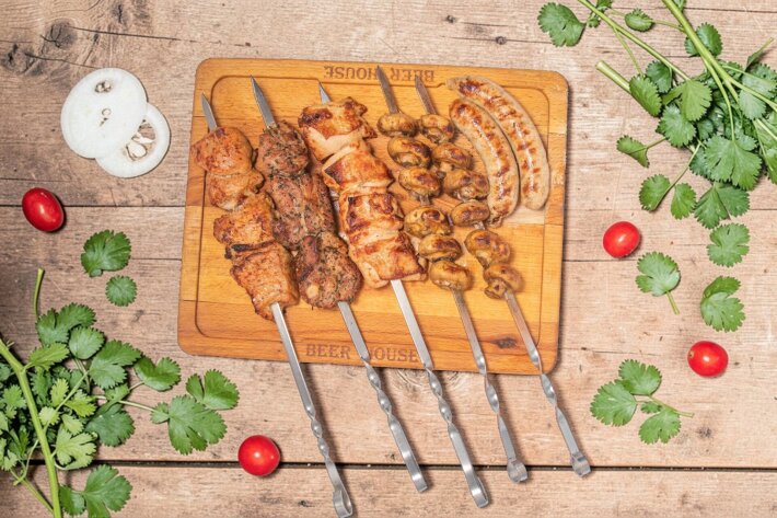 Сет «Мясо, уголь, два шампура»