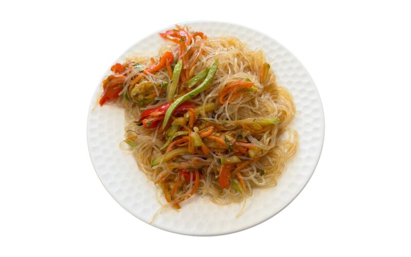 Фунчоза с овощами