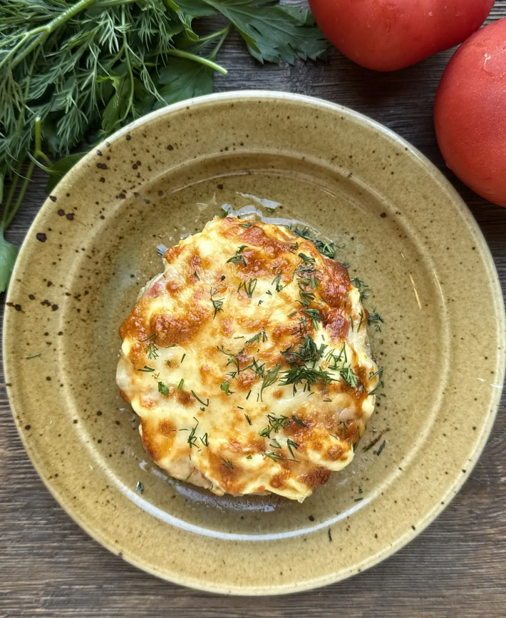 Котлета рыбная под сыром