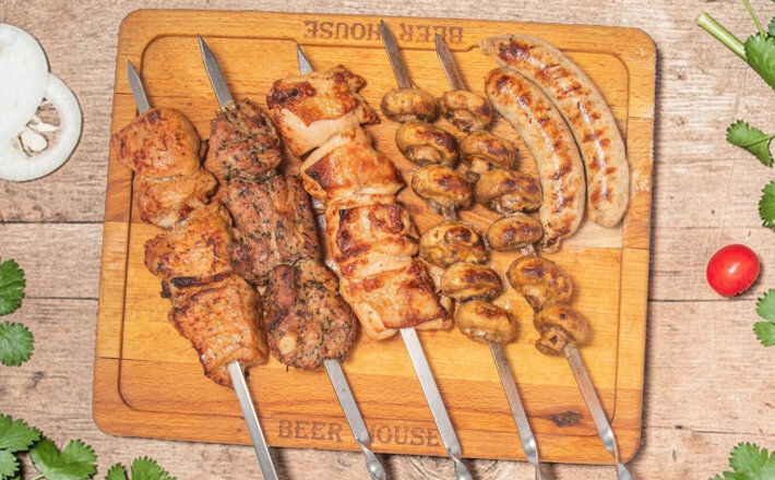 Сет «Мясо, уголь, два шампура»
