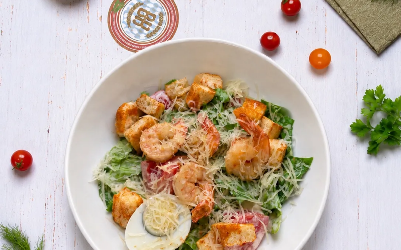 Цезарь с креветками