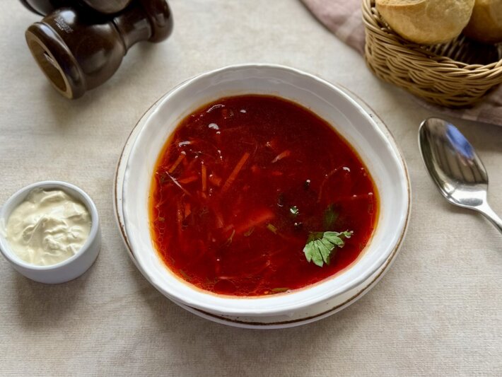 Борщ с говядиной